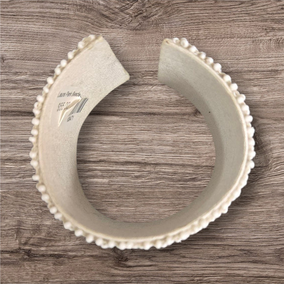 Laura Park white and pink beaded bangle NWT - Picture 7 of 9